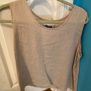 Flax Sleeveless Shirt